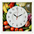 Часы настен.квадрат "Любимые овощи" 3028-133